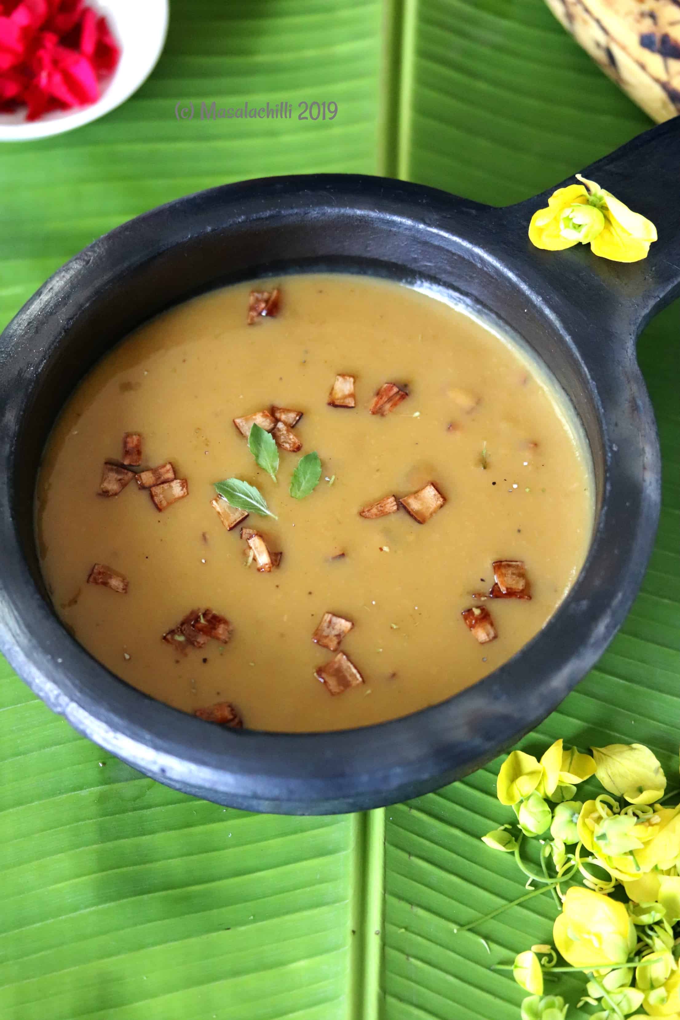 Nendram Pazham Pradhaman Kerala Banana Payasam Recipe Masalachilli