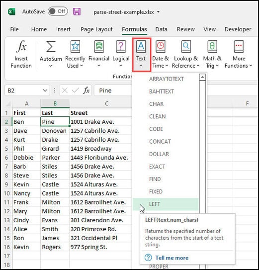 Easy Excel Formulas To Extract Text From Cells Productivity Portfolio