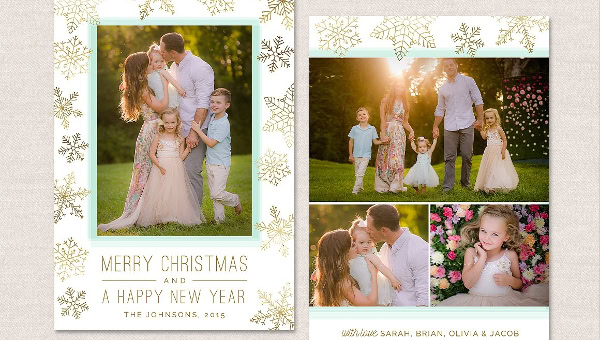 Christmas Photo Card Template
