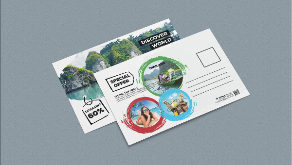 Travel Postcard Template