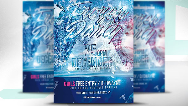 Frozen Flyer Templates