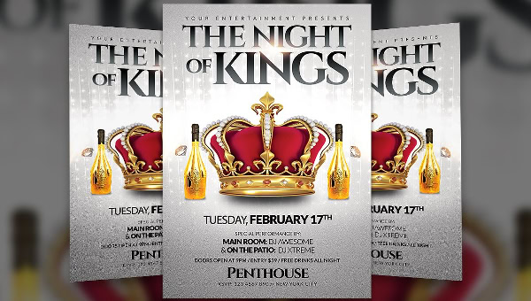 Kings Party Flyer Template
