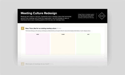 Meeting Culture Redesign