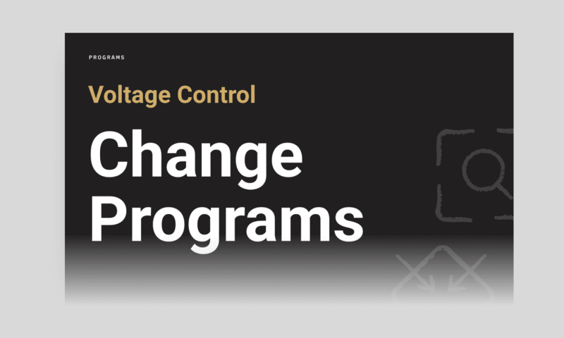 Change Programs