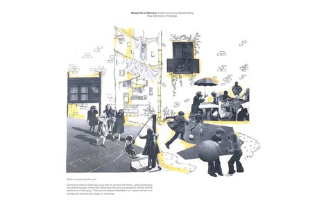 Children playing joyfully in a vibrant urban park filled with laughter and friendship.