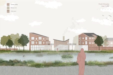 Contemporary waterfront architecture vision creating serenity in urban living, by Nord Futurum, Fall 2018.