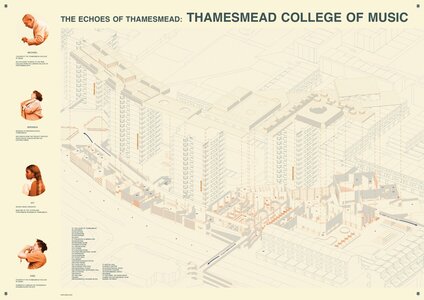 Thamesmead College of Music: Explore the vibrant isometric map of our creative campus.