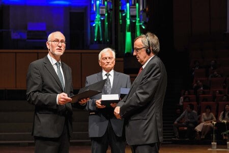 Ruhr Uni Bochum 50 Jahre Veranstaltung Prof. Dr. Knut Ipsen, Prof. Wojciech Nowak, Rektor Prof. Elmar Weiler