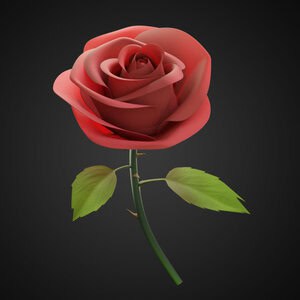 3D Rose Blender
