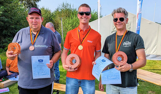 Michael (3.), Henri (Meister) und Vincent (2.) (v.l.n.r.)