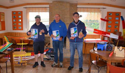 Die Gewinner - Thorsten (3.), Hartmut (Sieger) und Ulrich (2.) (v.l.n.r.)