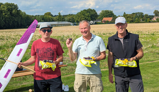 Robin (2.), Arjen (Sieger) und Frank (3.) (v.l.n.r.)