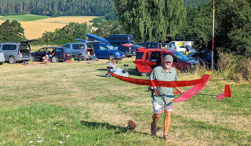 Dietmar erklimmt den Startplatz