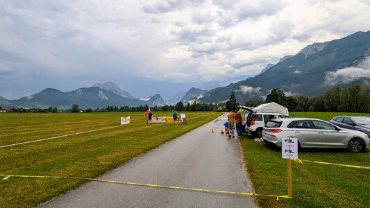 Das neue Flugfeld in Admont am Tag der Anreise