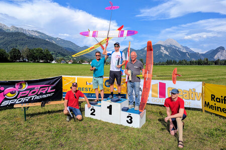Die Gewinner - Harald (2.), Jan (Sieger) und Sepp (3.)