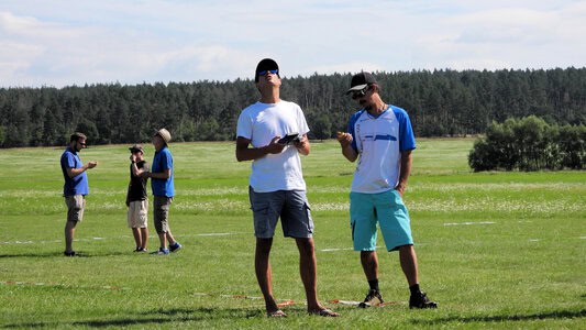 Andrè und Marcel als Ansager