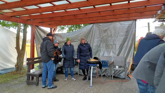 Guten Morgen mit Rührei vom Grill