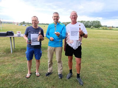 Die Bestplatzierten - Holger (2.), Ralf (Sieger) und Loet (3.) (v.l.n.r.)