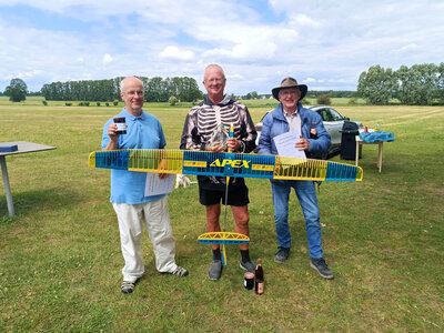 Die Bestplatzierten - Jakub (2.), Loet (Sieger) und Hans (3.) (v.l.n.r.)