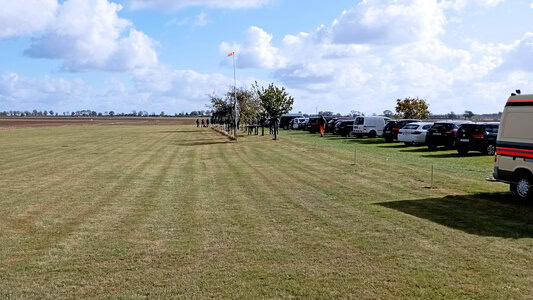 Voller Parkplatz