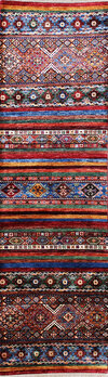 Gabbeh-Loribaff - Teppich aus Afghanistan ,  Ghazniwolle, Größe: 81x290cm Sonderpreis: € 1.169,-