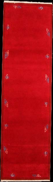 Benares - Teppich aus Tibet,  Schurwolle, Größe: 89x306cm Sonderpreis: € 144,-
