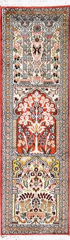 Kashmir-Seide - Teppich aus Kashmir,  Natur-Seide, Größe: 38x125cm Sonderpreis: € 348,-
