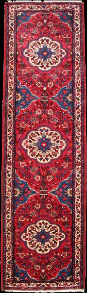 Rudbar - Teppich aus Orient,  Schurwolle, Größe: 88x298cm Sonderpreis: € 392,-