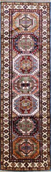 Kazak Exklusiv - Teppich aus Afghanistan ,  Ghazniwolle, Größe: 81x266cm Sonderpreis: € 846,-
