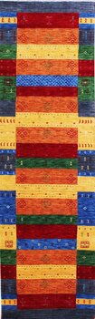 Gabbeh-Loom - Teppich aus Indien,  Schurwolle, Größe: 87x302cm Sonderpreis: € 551,-