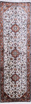 Kashmir-Seide - Teppich aus Kashmir,  Natur-Seide, Größe: 77x247cm Sonderpreis: € 1.394,-