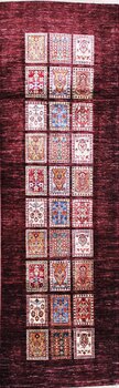 Gabbeh-Loribaff - Teppich aus Afghanistan ,  Ghazniwolle, Größe: 81x253cm Sonderpreis: € 1.020,-
