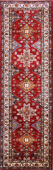 Kazak Exklusiv - Teppich aus Afghanistan ,  Ghazniwolle, Größe: 86x266cm Sonderpreis: € 899,-