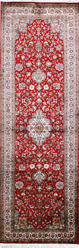 Kashmir-Seide - Teppich aus Kashmir,  Natur-Seide, Größe: 77x240cm Sonderpreis: € 1.355,-