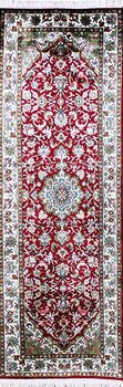 Kashmir-Seide - Teppich aus Kashmir,  Natur-Seide, Größe: 62x186cm Sonderpreis: € 845,-