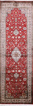 Kashmir-Seide - Teppich aus Kashmir,  Natur-Seide, Größe: 77x240cm Sonderpreis: € 1.355,-