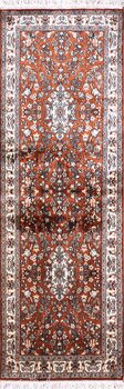 Kashmir-Seide - Teppich aus Kashmir,  Natur-Seide, Größe: 63x190cm Sonderpreis: € 877,-