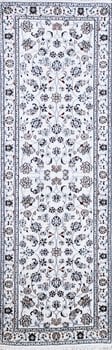 Nain - Teppich aus Indien,  Schafwolle/Seide, Größe: 84x253cm Sonderpreis: € 835,-
