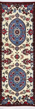 Ghom - Teppich aus Orient,  Schurwolle, Größe: 72x207cm Sonderpreis: € 469,-