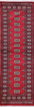 Bochara - Teppich aus Pakistan,  Schurwolle, Größe: 80x241cm Sonderpreis: € 404,-