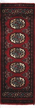 Bochara - Teppich aus Pakistan,  Schurwolle, Größe: 32x94cm Sonderpreis: € 63,-
