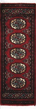 Bochara - Teppich aus Pakistan,  Schurwolle, Größe: 32x94cm Sonderpreis: € 63,-