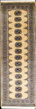 Bochara - Teppich aus Pakistan,  Schurwolle, Größe: 82x254cm Sonderpreis: € 246,-