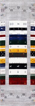 Gabbeh-Loom - Teppich aus Indien,  Schurwolle, Größe: 85x250cm Sonderpreis: € 446,-