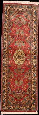 Lahore - Teppich aus Pakistan,  Schurwolle, Größe: 66x190cm Sonderpreis: € 437,-