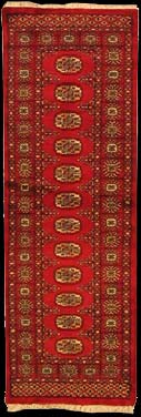 Bochara - Teppich aus Pakistan,  Schurwolle, Größe: 63x189cm Sonderpreis: € 131,-