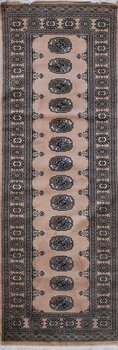 Bochara - Teppich aus Pakistan,  Schurwolle, Größe: 80x235cm Sonderpreis: € 394,-