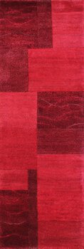 Tibet-Color - Teppich aus Indien,  Schafwolle/Viskose, Größe: 83x244cm Sonderpreis: € 425,-