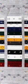 Gabbeh-Loom - Teppich aus Indien,  Schurwolle, Größe: 83x251cm Sonderpreis: € 437,-