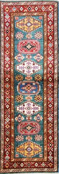 Kazak Exklusiv - Teppich aus Afghanistan ,  Ghazniwolle, Größe: 62x173cm Sonderpreis: € 421,-